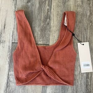 Bec and Bridge Elijah Knit Top in Terracotta